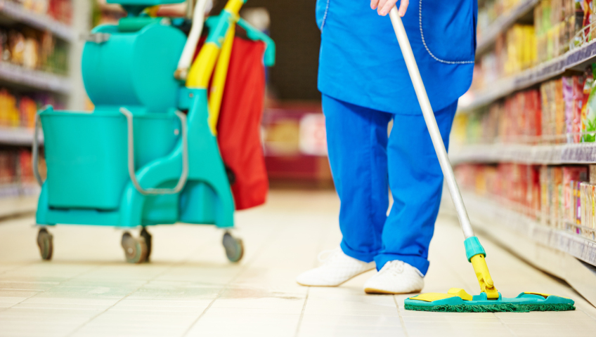 Особенности профессиональной уборки: супермаркеты